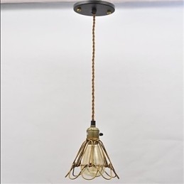 Designer Touch Decorative American country Vintage single head lotus Iron Chandelier