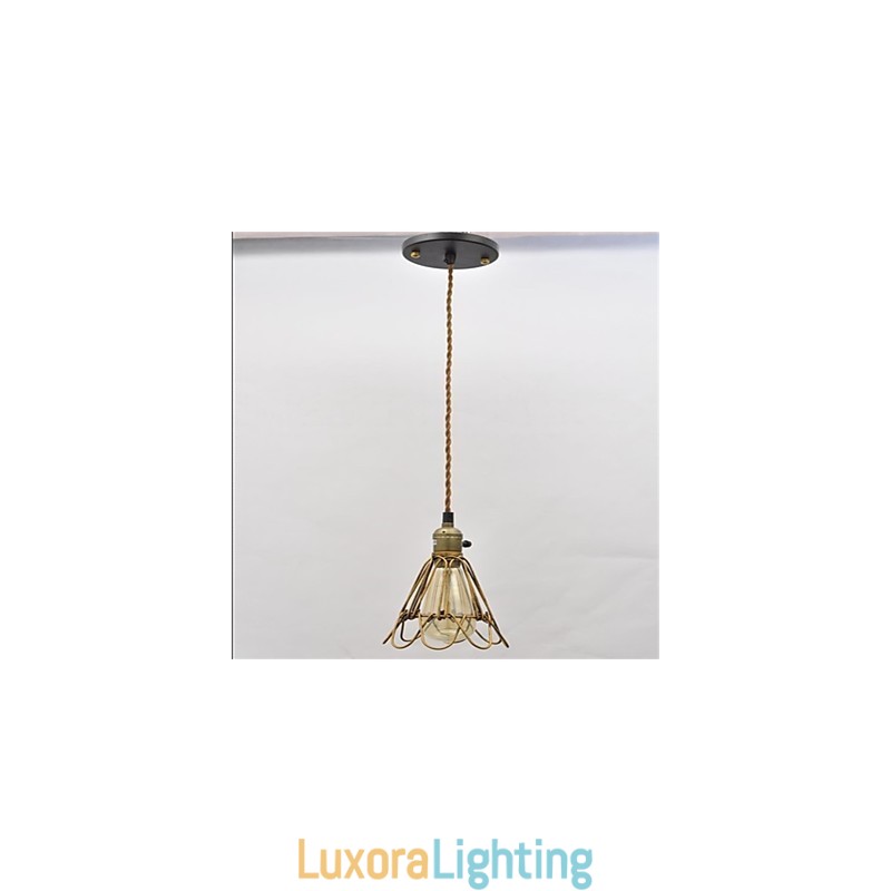 Designer Touch Decorative American country Vintage single head lotus Iron Chandelier