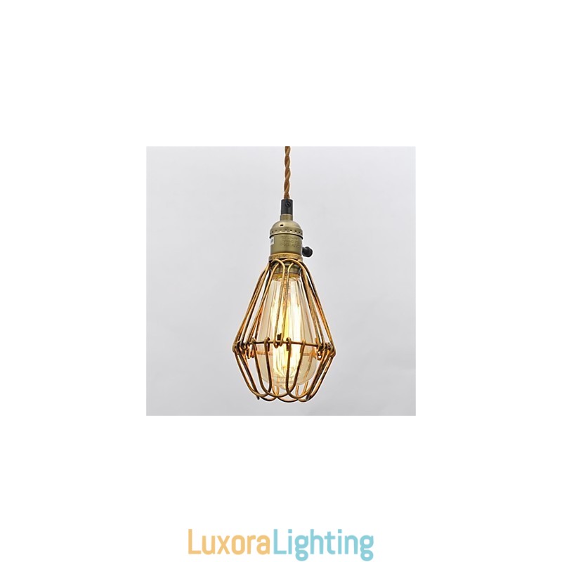 Designer Touch Decorative American country Vintage single head lotus Iron Chandelier