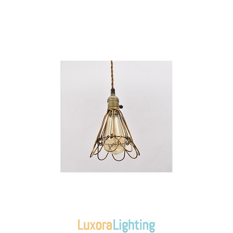 Designer Touch Decorative American country Vintage single head lotus Iron Chandelier