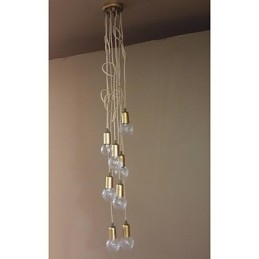 Designer Touch Decorative Traditional Classic Rustic Lodge Vintage Retro Lantern Drum Country Globe Mini Style Painting Glass Pendant Light