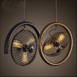 Designer Touch Decorative Retro Industrial Wind lamp fan pendant lamp American style