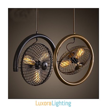 Designer Touch Decorative Retro Industrial Wind lamp fan pendant lamp American style
