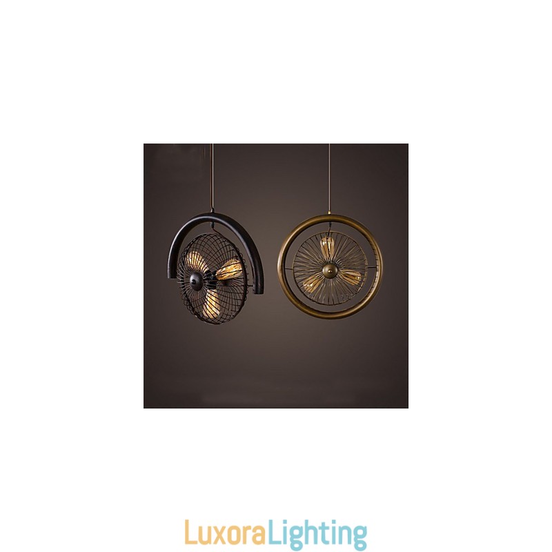 Designer Touch Decorative Retro Industrial Wind lamp fan pendant lamp American style
