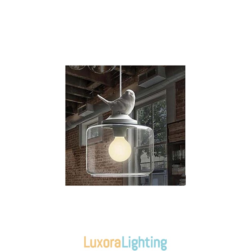 Designer Touch Decorative Single Head Glass Birds Droplight