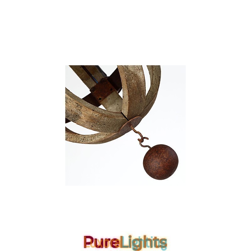 Designer Touch Decorative Vintage Mini Style Painting Wood Bamboo Chandelier