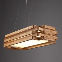 Designer Touch Decorative Modern Contemporary Country Mini Style Wood Bamboo Pendant Light