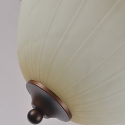 Designer Touch Decorative Rustic Lodge Vintage Mini Style Painting Metal Pendant Light