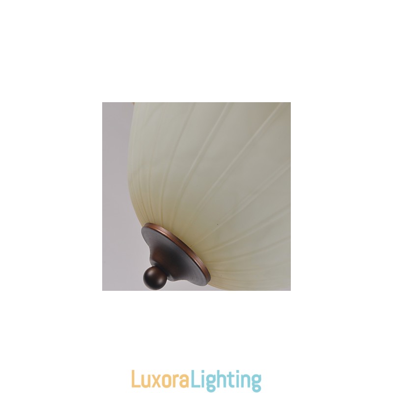 Designer Touch Decorative Rustic Lodge Vintage Mini Style Painting Metal Pendant Light