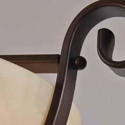 Designer Touch Decorative Rustic Lodge Vintage Mini Style Painting Metal Pendant Light