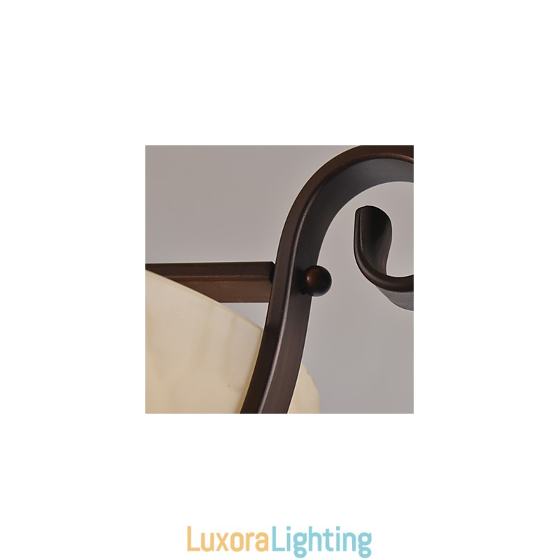 Designer Touch Decorative Rustic Lodge Vintage Mini Style Painting Metal Pendant Light