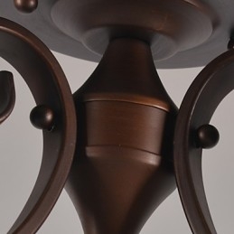 Designer Touch Decorative Rustic Lodge Vintage Mini Style Painting Metal Pendant Light