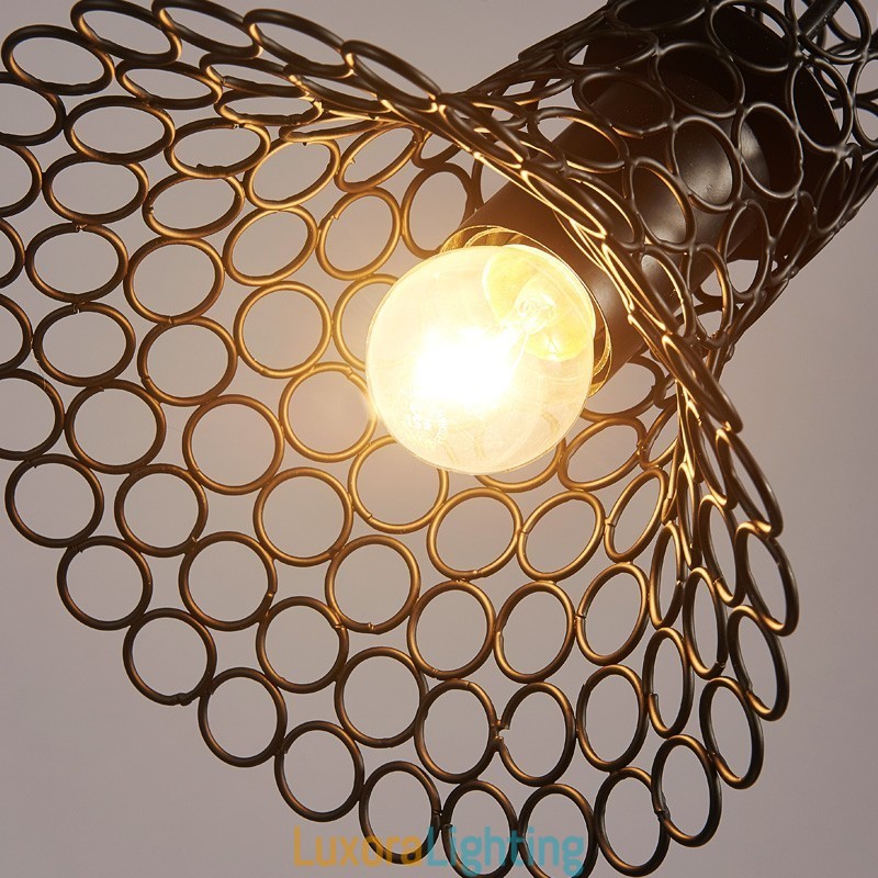 Designer Touch Decorative American Country Hemp lace T Retro Chandelier Chandelier