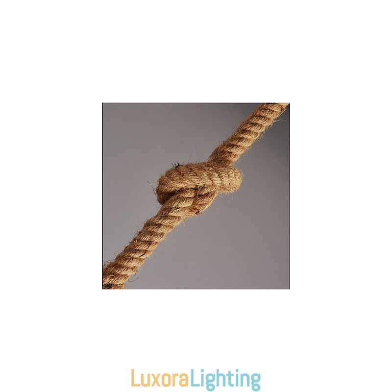 Designer Touch Decorative American Country Hemp lace T Retro Chandelier Chandelier