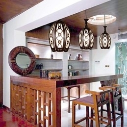 Designer Touch Decorative Contemporary And Contracted Creative Wood Dining Pendent Lamp Lamp Light