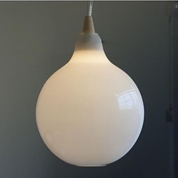 Designer Touch Decorative Milk white glass bottle Pendant Lamp Natural Curve