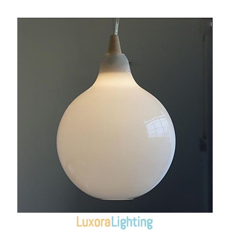 Designer Touch Decorative Milk white glass bottle Pendant Lamp Natural Curve