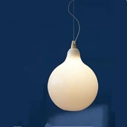 Designer Touch Decorative Milk white glass bottle Pendant Lamp Natural Curve