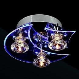 Designer Touch Decorative Chandelier Modern Crystal Living 3 Lights