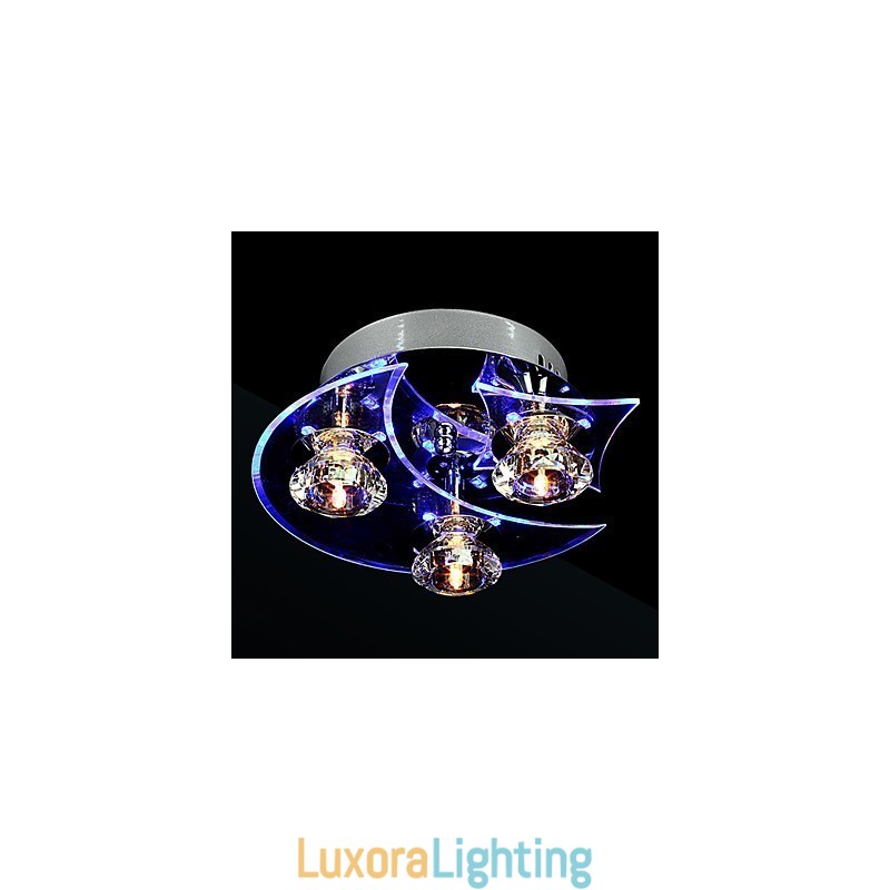 Designer Touch Decorative Chandelier Modern Crystal Living 3 Lights