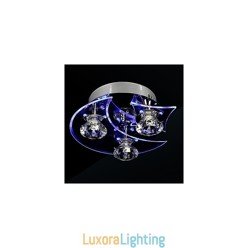 Designer Touch Decorative Chandelier Modern Crystal Living 3 Lights