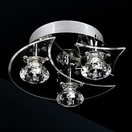 Designer Touch Decorative Chandelier Modern Crystal Living 3 Lights