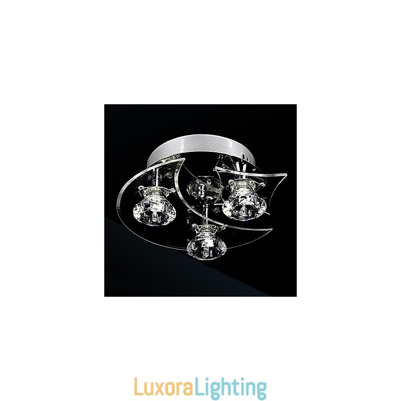 Designer Touch Decorative Chandelier Modern Crystal Living 3 Lights