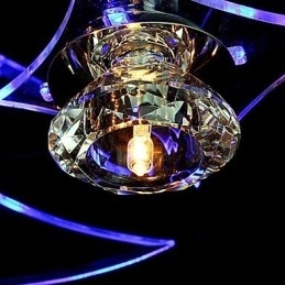 Designer Touch Decorative Chandelier Modern Crystal Living 3 Lights