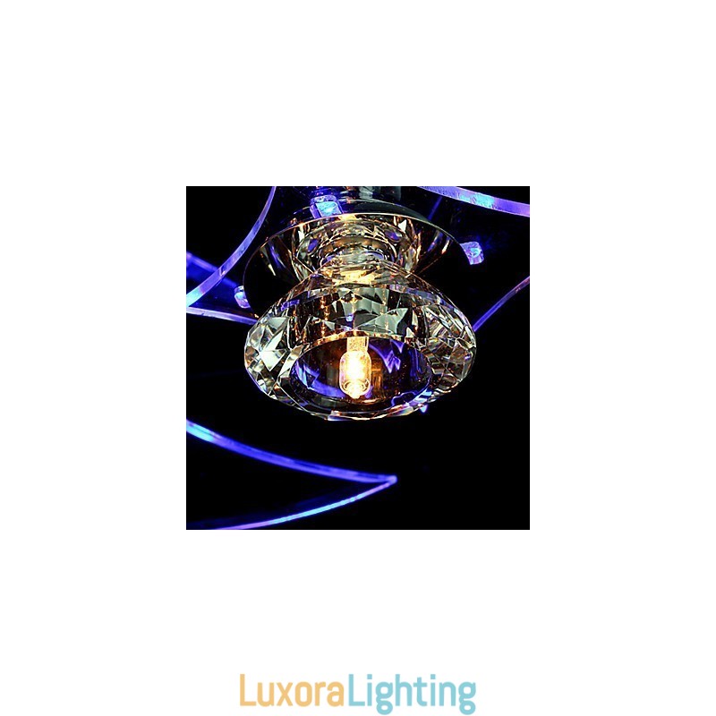 Designer Touch Decorative Chandelier Modern Crystal Living 3 Lights