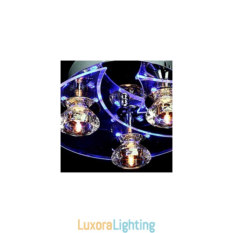 Designer Touch Decorative Chandelier Modern Crystal Living 3 Lights