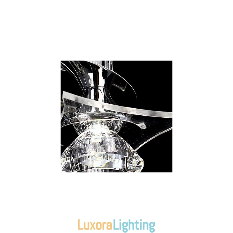 Designer Touch Decorative Chandelier Modern Crystal Living 3 Lights