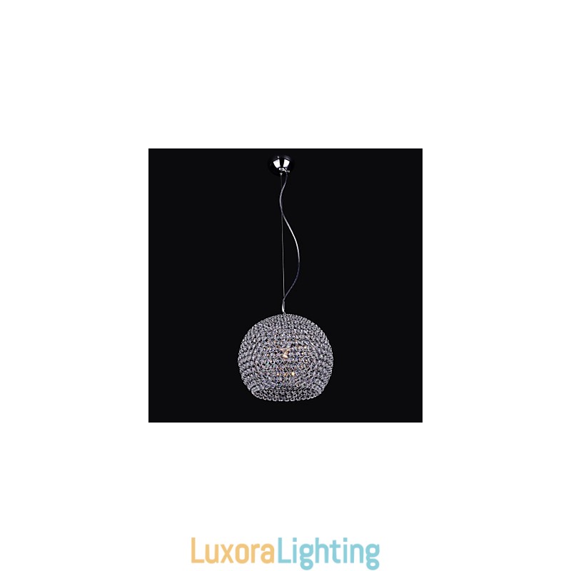 Designer Touch Decorative Lantern Mini Style Chrome Metal Chandelier