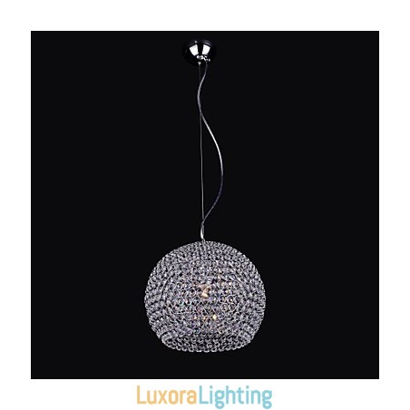Designer Touch Decorative Lantern Mini Style Chrome Metal Chandelier