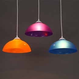 Designer Touch Decorative Single Head Acrylic Line Transparent Chimney Droplight Supermarket Lamp