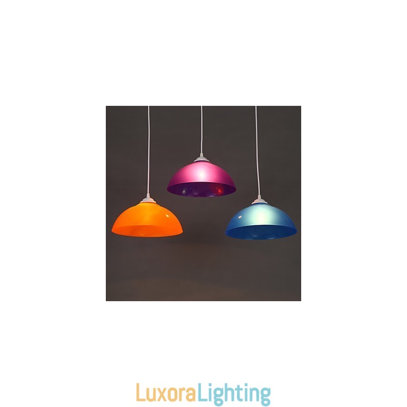 Designer Touch Decorative Single Head Acrylic Line Transparent Chimney Droplight Supermarket Lamp