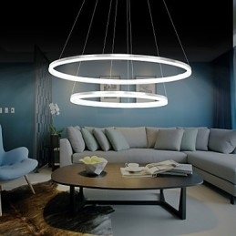 Designer Touch Decorative Modern Design Pendant Light 4High Quality Acrylic Double Ring Fit