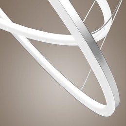 Designer Touch Decorative Modern Design Pendant Light 4High Quality Acrylic Double Ring Fit