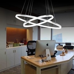 Designer Touch Decorative Modern Design Pendant Light 4High Quality Acrylic Double Ring Fit