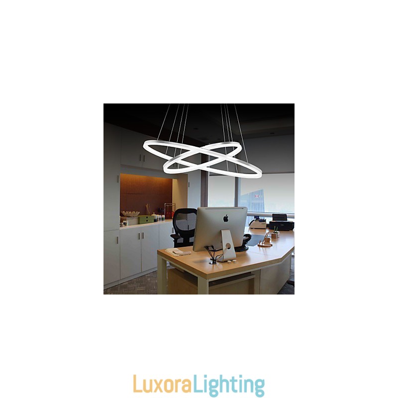 Designer Touch Decorative Modern Design Pendant Light 4High Quality Acrylic Double Ring Fit