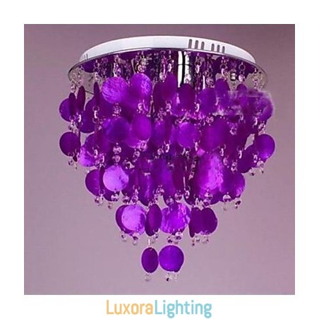 Designer Touch Decorative Warm Crystal Ceiling Lamp Shell