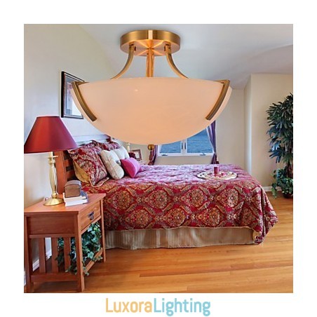 Designer Touch Decorative Rustic Lodge Vintage Mini Style Painting Metal Pendant Light