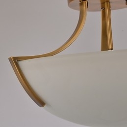 Designer Touch Decorative Rustic Lodge Vintage Mini Style Painting Metal Pendant Light