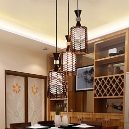 Designer Touch Decorative The Cane Makes Up Hand Woven Individuality Creative Arts Droplight Lamp Light