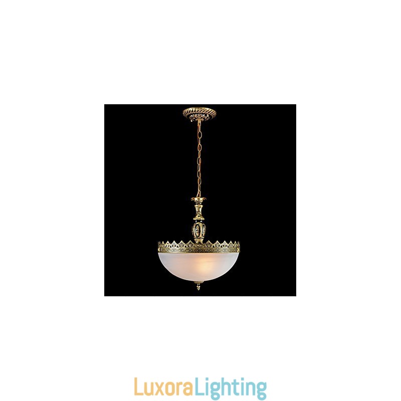 Designer Touch Decorative Traditional Classic Vintage Retro Bronze Metal Pendant Light