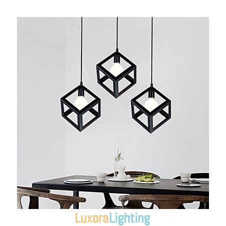Designer Touch Decorative Retro Mini Style Painting Metal Pendant Light