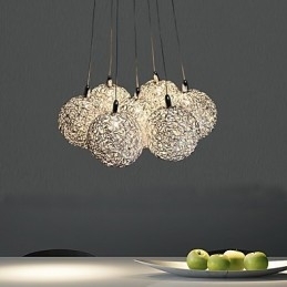 Designer Touch Decorative Modern Contemporary Mini Style Electroplated Metal Pendant Light