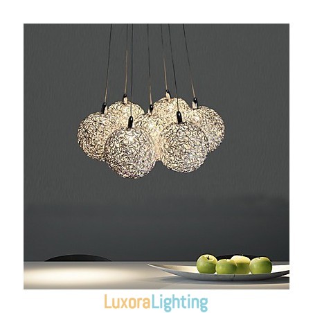Designer Touch Decorative Modern Contemporary Mini Style Electroplated Metal Pendant Light