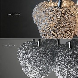 Designer Touch Decorative Modern Contemporary Mini Style Electroplated Metal Pendant Light