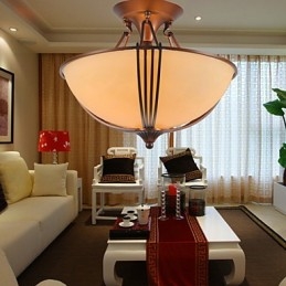 Designer Touch Decorative Rustic Lodge Vintage Mini Style Painting Metal Pendant Light