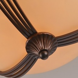 Designer Touch Decorative Rustic Lodge Vintage Mini Style Painting Metal Pendant Light